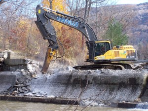 Briggsville Dam removal 110110